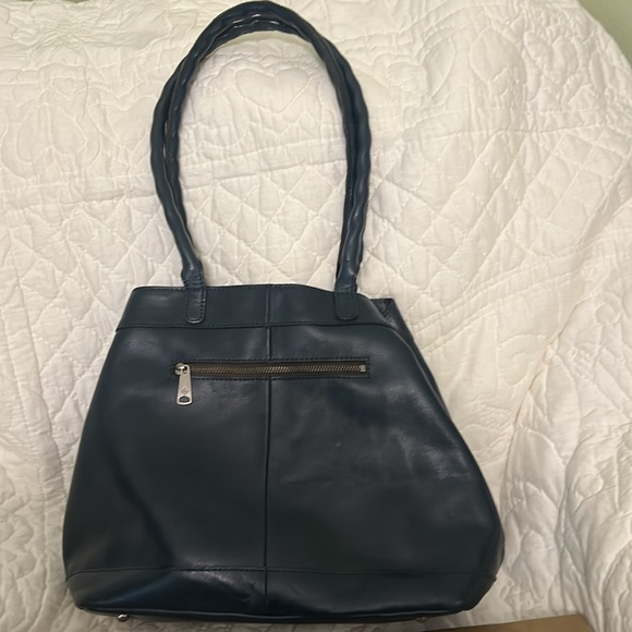Patricia Nash Navy Leather Tote Bag - Picture 3 of 7